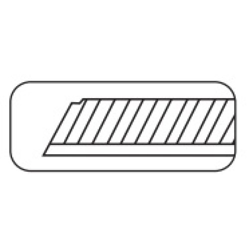 10 cuchillas de 15 segmentos caja de plástico 0,5x18 mm