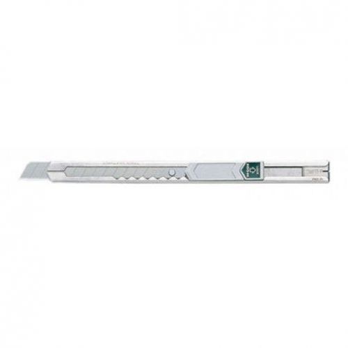 Cutter metal slim, bloqueo deslizante (plata) 0.38x9.2 mm