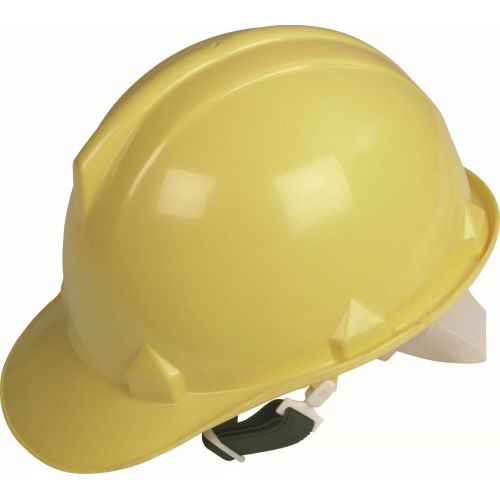 Casco seguridad obra de 4 puntos amarillo