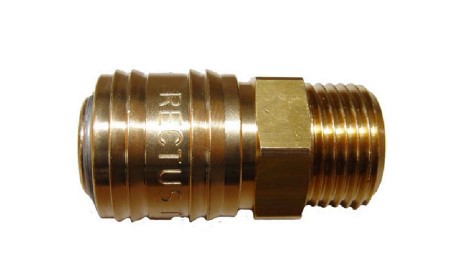 Enchufe rápido rectus rosca macho (1/4 GAS D-12) Serie-1