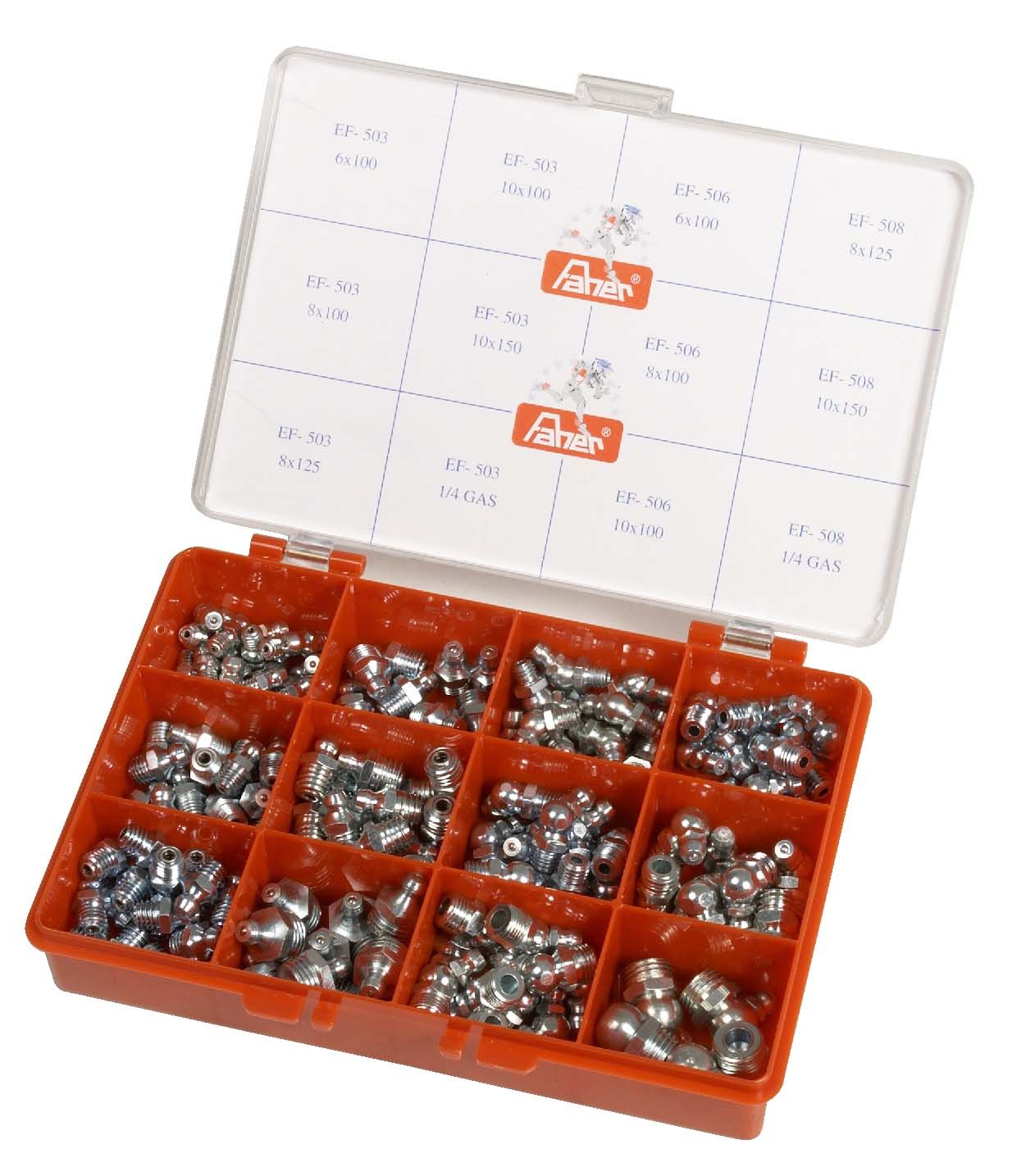 Surtido de engrasadores FAHER 12 tipos 155 u