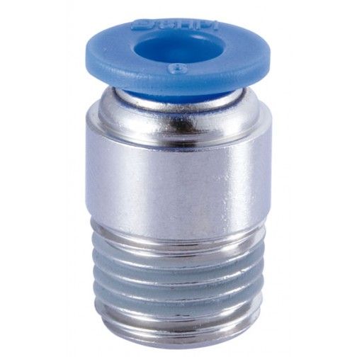 Racor FAHER rosca macho cónica BSPT hexágono interior niquelado