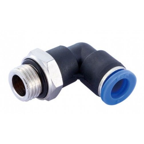 Codo orientable FAHER rosca macho cilíndrica BSPP niquelado