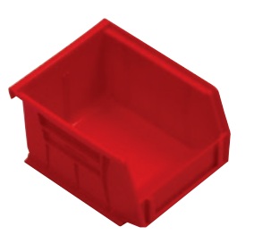 Gaveta apilable roja (136x106x76 mm)