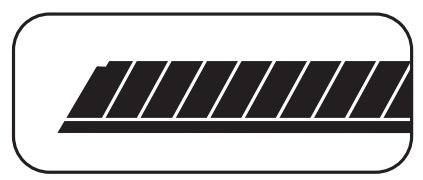 10 cuchillas negras 0,6x18 mm