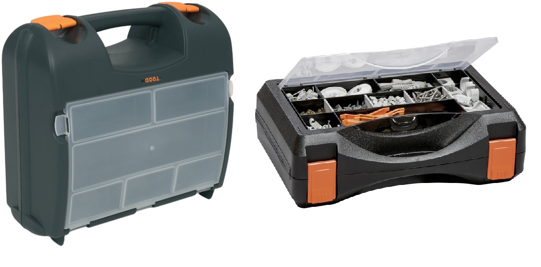 Maletín para herramienta eléctrica FAHER  con organizador de plástico