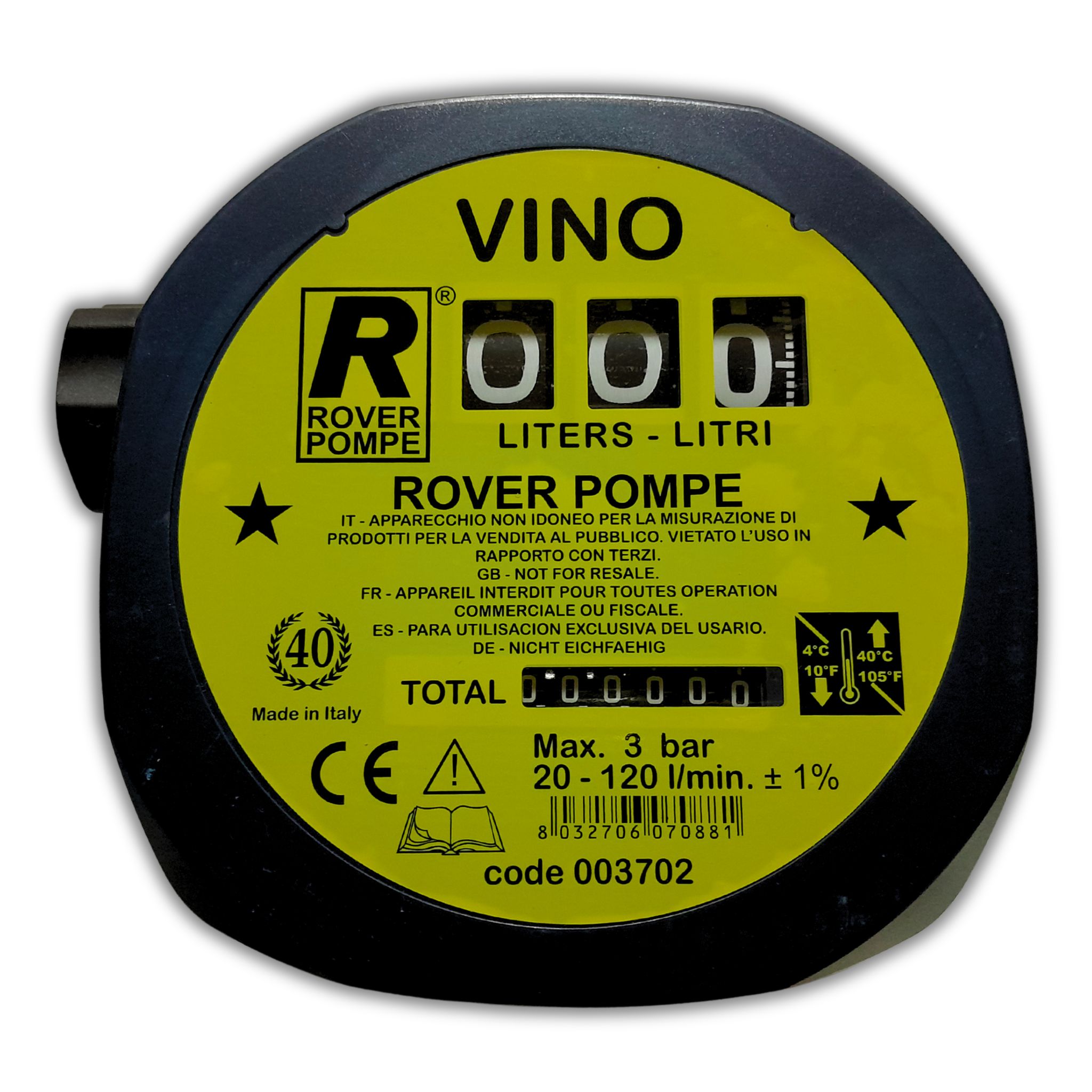 Contador volumétrico FAHER para agua y vino