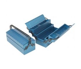Caja de herramientas metálica FAHER con compartimentos