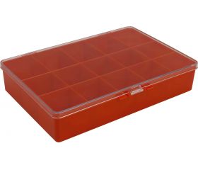 Caja de plástico FAHER con compartimentos