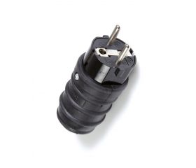 Fiche bipolaire en gomme 16 A 250 V IP44
