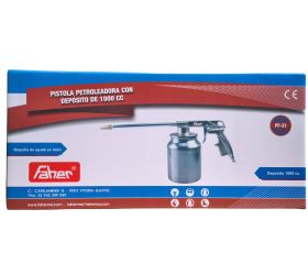 Pistola petroleadora FAHER con depósito y boquilla metálica