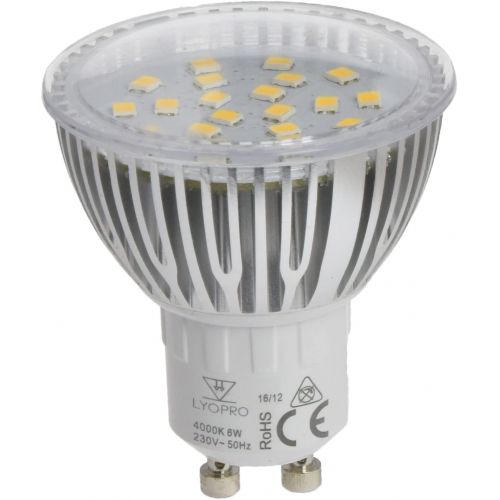 Bombilla dicroica transparente GU-10  700 lumens 6w