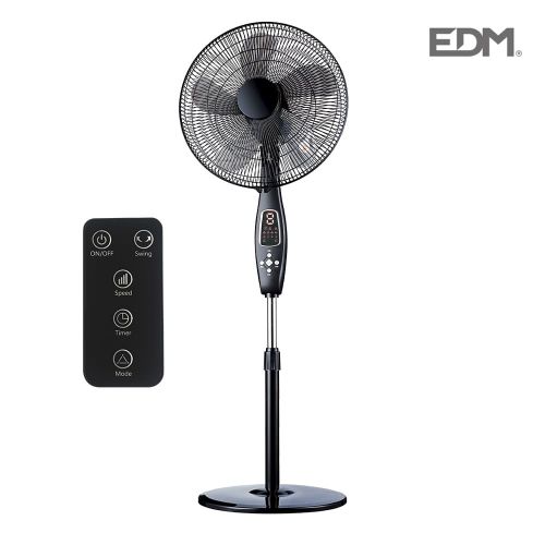 Ventilador de pie con mando EDM 60w