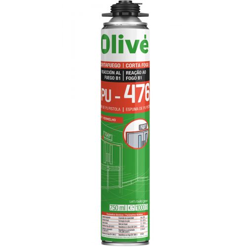 Espuma de poliuretano Olivé PU-476 cortafuego 