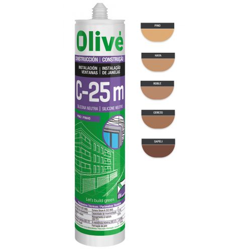 Silicona Olivé C-25 madera