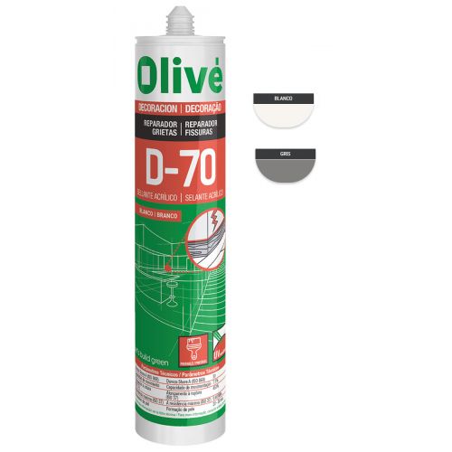Silicona acrílica D-70 Olivé (pintable)