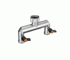 Toma de 2 vías regulables con rosca 3/4" (20 - 27 mm)