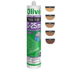 Silicona Olivé C-25 madera